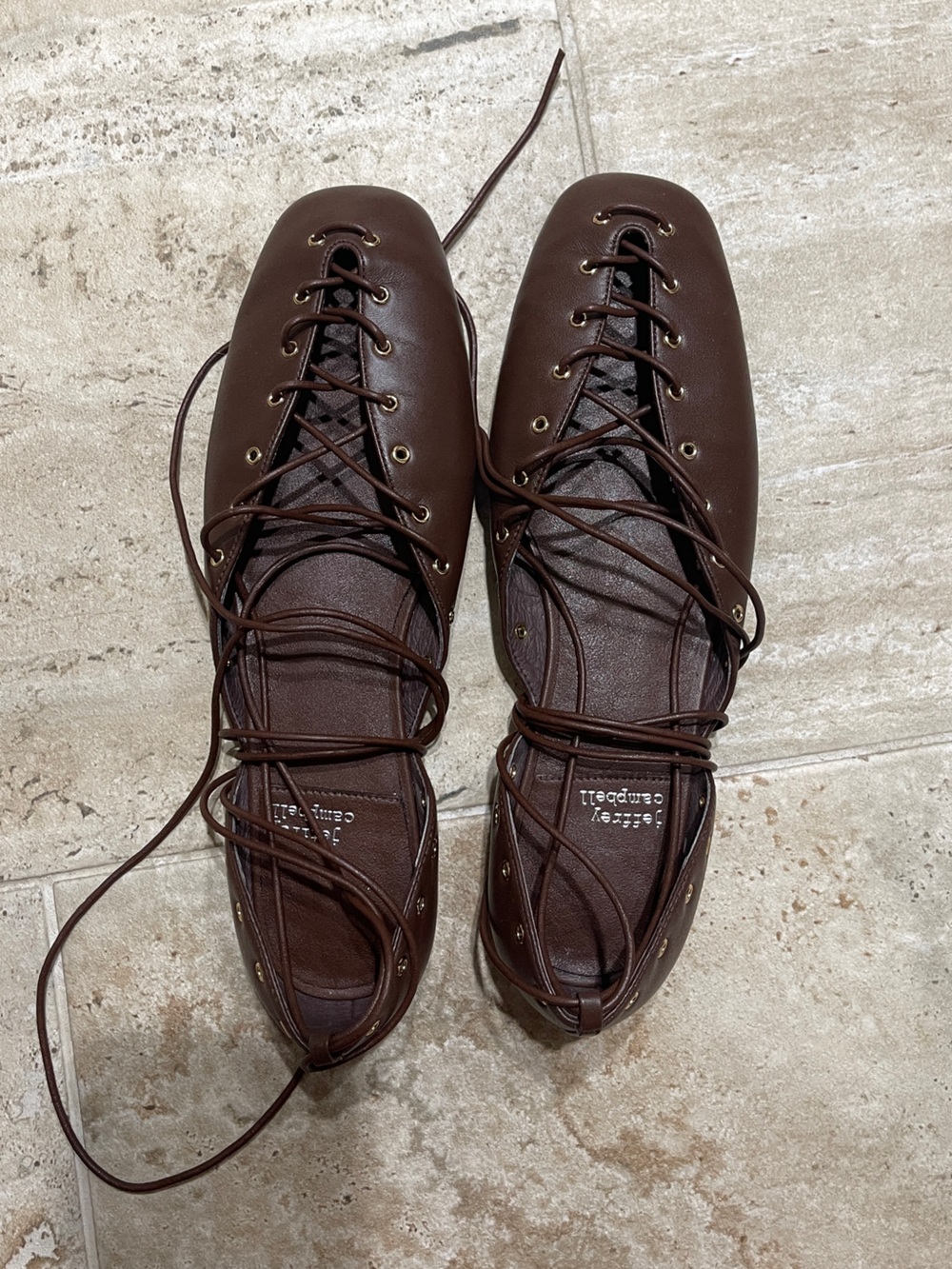 Jeffrey Campbell lace up flats